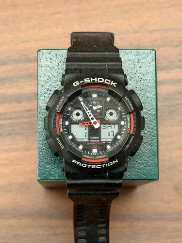 Casio shock 100 schwarz - ga-100,